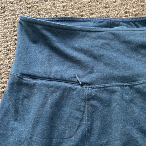 Life is Good Embroidered Skirt XSmall Stretch Blue Pocket - Picture 3 of 7